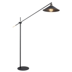 Duża lampa stojąca podłogowa Argon 4732 Nashville E27 220cm czarny mosiądz