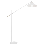 Duża lampa stojąca podłogowa Argon 4731 Nashville E27 220cm biały mosiądz