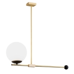 Lampa wisząca Argon 4738 Megan 2xE14 Mosiądz Czarny