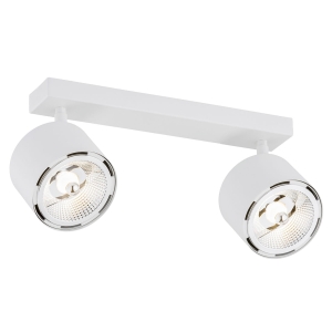 Lampa sufitowa punktowa spot Argon 1031 BZ Clevland 2xES111 47cm biały bez żarówek