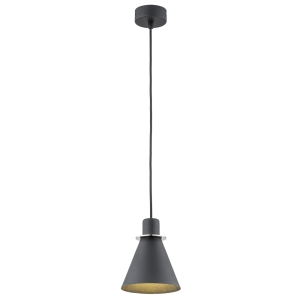 Lampa wisząca Argon 4688 Beverly E27 14cm x 100cm czarny struktura chrom
