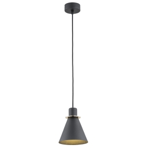 Lampa wisząca Argon 4687 Beverly E27 14cm x 100cm czarny struktura