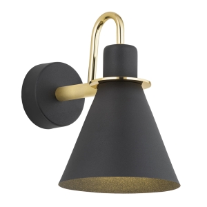 Lampa ścienna kinkiet Argon 4708 Beverly E27 czarny struktura chrom