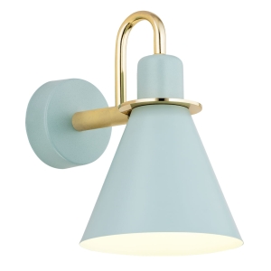 Lampa ścienna kinkiet Argon 4706 Beverly E27 błękit mat mosiądz