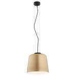 Lampa wisząca z dużym szklanym kloszem Argon 4690 Berkley E27 złoty czarny