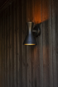 Zewnętrzna lampa ścienna kinkiet na elewację Lutec 5206701012 Brund 2xGU10 IP44 Czarny