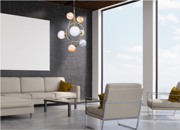 Lampa Max Light Cosmos P0378 złoty - b23896156df39922f31e06bd1604926a