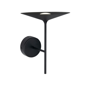 Czarny dekoracyjny kinkiet stożek z długą nóżką Max Light W0303 Hana LED 6W 3000K CRI90