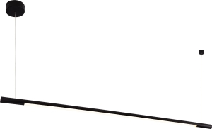 Czarna ściemnialna lampa wisząca listwa ledowa 150cm Max Light P0358d Organic LED 26W 3000K