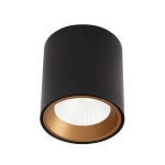 Okrągła czarna lampa sufitowa punktowa walec Max Light C0211 Tub LED 7W 3000K 572LM 6,5cm x 6cm