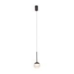 Czarna lampa wisząca kula do łazienki Max Light P0416 Zoom LED 6W 3000K IP44