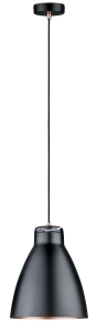Neordic Roald Lampa wisząca max. 1x20W E27 230V Czarny Mat/Miedź-Mat Metal/Marmur Paulmann PL79609