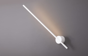 Biały podłużny kinkiet lampa ścienna z okrągłym mocowaniem Max Light W0212 Spider LED 8,4W 3000K 79cm