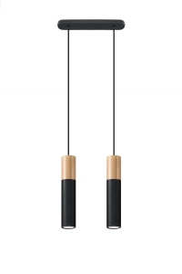 Pablo 2 Czarna Wisząca Sollux Lighting SL.0633