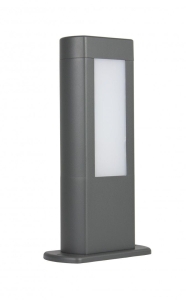 Popielaty słupek oświetleniowy zewnętrzny SU-MA GL15401 Evo LED 8W 4000K IP54 30cm