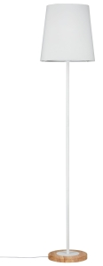 Lampa podłogowa STELLAN E27 max.1x20W 230V biały / drewno / tkanina Paulmann PL79634