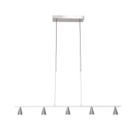 Biała nowoczesna podłużna lampa wisząca ledowa Steinhauer 3066ST Vortex LED 5x5W 3000K 120cm