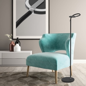 Czarna regulowana lampa podłogowa ledowa Steinhauer 2991ZW Turound Light color LED 10W 3000K 145cm