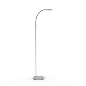 Srebrna regulowana lampa podłogowa ledowa Steinhauer  2990ST Turound Light color LED 10W 3000K 145cm