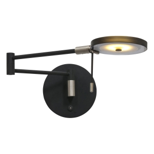 Czarna regulowana lampa ścienna kinkiet ledowy Steinhauer 2734ZW Turound LED 10W 2700K 62cm
