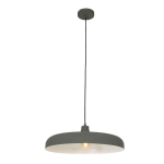 Szara okrągła lampa wisząca nad stół Steinhauer 2677GR Krisip E27 50cm