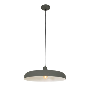 Szara okrągła lampa wisząca nad stół Steinhauer 2677GR Krisip E27 50cm