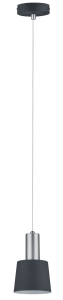 Neordic Haldar Lampa wisząca max. 1x20W E14 230V ciemnoSzary/Chrom Metal Paulmann PL79691