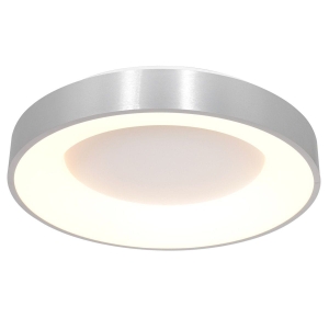 Srebrna okrągła lampa ledowa sufitowa Steinhauer 2563ZI Ringlede LED 40W 2700K 48cm
