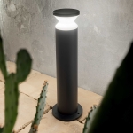 Czarna zewnętrzna lampa stojąca słupek ogrodowy Ideal Lux 186955 Torre E27 IP44 60cm