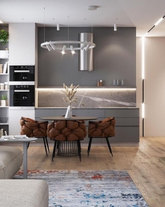 Lampa Wisząca Regulowane reflektory punktowe na obręczy Maytoni MOD102PL-L42W Satellite LED 42W 3800LM 3000K 90cm x 120cm biały