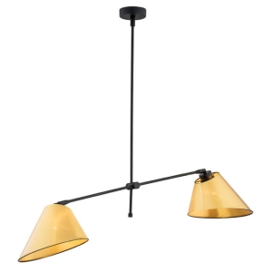 Lampa sufitowa z dwoma abażurami na listwie 105cm Argon 897 Clava 2xE27