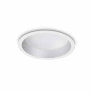 Okrągła lampa podtynkowa z ramką Ideal Lux 249018 Deep LED 10W 1350LM 3000K IP44 70stopni 10,3cm x 5,6cm
