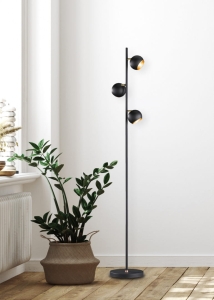 Lampa stojąca Podłogowa Trio 404600332 Dakota 3xG9 155cm Czarny