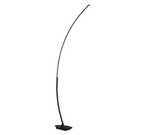 Lampa podłogowa wąski czarny łuk minimalistyczna RL R42791132 Solo 11W 3000K 158cm