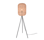 Lampa stojąca Podłogowa Trio 403000132 Runa E27 150cm czanry brązowy sizal