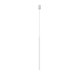 Smukła podłużna biała lampa wisząca walec tuba Nowodvorski 8432 Laser 750 G9