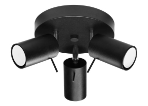 Ring 3p Plafon Sollux Lighting SL.1016 czarny
