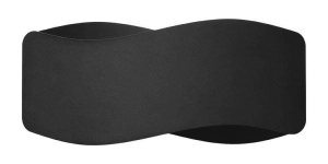 Czarny stalowy kinkiet fala Sollux Lighting SL.1019 Tila G9 30cm