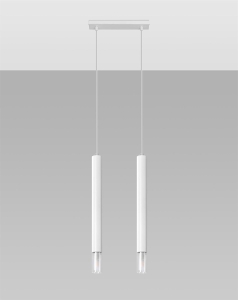 Wezyr 2 Wisząca Sollux Lighting SL.0958 biała