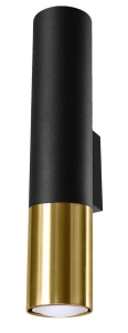 Loopez Kinkiet Sollux Lighting SL.0950 czarny/złoty
