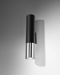 Loopez Kinkiet Sollux Lighting SL.0938 czarny/chrom