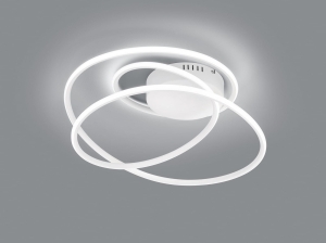 Lampa sufitowa nowoczesna zawijana serpentyna biała RL R67051131 Bologna LED 36W 4000K 50x40cm