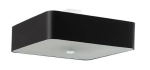 Kwadratowy plafon z czarnym abażurem Sollux Lighting SL.0826 Lokko 5xE27 55cm