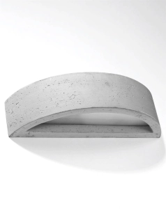 Betonowy półokrągły kinkiet łuk Sollux Lighting SL.0994 Atena E27