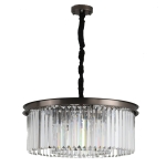 Okrągła kryształowa lampa wisząca nad stół Step Into Design MP0097 Sparkle Round 8xE14 60cm x 228cm