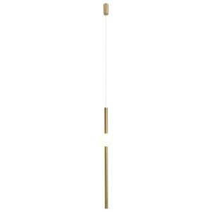 Lampa wisząca mosiężny walec i szklana kula Step Into Design ST-1689L O-Line LED 5W 3000K