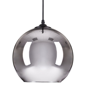 Lampa wisząca chromowana szklana kula Step Into Design ST-9021-S chrome Mirror Glow E27 25cm x 227cm