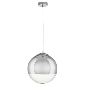 Lampa wisząca chromowana szklana kula Step Into Design MP1238-300 chrome Flash M E27 30cm x 150cm