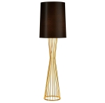 Lampa podłogowa inspirowana Eichholtz Holmes Step Into Design MF1235 Filo-1 E27 145cm x 40cm czarny złoty