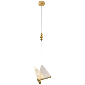 Złota pojedyncza lampa wisząca pszczoła Step Into Design MP0090-1 gold Bee Lamp LED 4W 3000K 21cm x 205cm